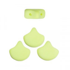 Ginko Leaf Beads 7.5x7.5mm Bondeli - Matt yellow